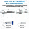 Švaistiklio nuėmiklis dviračiui ir dviračio miniklio įrankis, 14 mm veržliaraktis universalus miniklio įrankis 16 mm veržliarakčiui; dviračio vidinės ašies nuėmiklis, 24 mm universalus 20 dantų miniklis