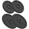 Svoriai, 4vnt., 2x10kg+2x5kg, ketus