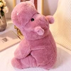 Svorinis pliušinis žaislas Hippo - minkštas žaislas vaikams ir suaugusiems - rožinis - dydis: 55 cm (2kg)