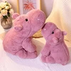 Svorinis pliušinis žaislas Hippo - minkštas žaislas vaikams ir suaugusiems - rožinis - dydis: 55 cm (2kg)