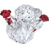 Swarovski Kris Bear Good Luck Bear, detalizuotas meškiukas iš įvairiaspalvio spindinčio krištolo
