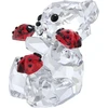 Swarovski Kris Bear Good Luck Bear, detalizuotas meškiukas iš įvairiaspalvio spindinčio krištolo