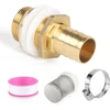 Swawis vandens talpyklos perėjimas, talpos perėjimas 3/4 colio vidinis sriegis 1 colio išorinis sriegis + žarnos antgalis 25 mm vandens talpos jungtis su sandarikliais, filtro statinės jungtis, žalvarinis talpos kanalas lietaus statinei