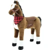Sweety Toys 7523 pliušinis stovintis arklys "safety!" Princess Xxl Gigant, 110 cm aukščio milžiniškas arklys, tvirtas, stabilus žirgas su plienine konstrukcija, be polistirolo - labai tvirtas, nesvyruoja