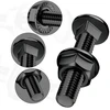 Swtyext 25 vnt. vežimo varžtų rinkinys m6 x 60 mm nerūdijančio plieno 304 plokščia galvute, juodo oksido a2 su flanšinėmis veržlėmis m6 din 6923 vartų vyrių varžtai, skirti statybos pramonei