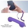 Sxhlseller telefono ragelis mobiliesiems telefonams, retro 3.5mm telefono ragelis, radiacijai atsparus laidinis mobiliojo telefono imtuvas išmaniesiems telefonams ir kompiuteriams (violetinis)