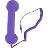 Sxhlseller telefono ragelis mobiliesiems telefonams, retro 3.5mm telefono ragelis, radiacijai atsparus laidinis mobiliojo telefono imtuvas išmaniesiems telefonams ir kompiuteriams (violetinis)