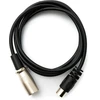 System-s audio kabelis 150 cm xlr 3 kontaktų kištukas į audio din 5 kontaktų kištuko adapterį, juodas