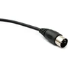 System-s audio kabelis 150 cm xlr 3 kontaktų kištukas į audio din 5 kontaktų kištuko adapterį, juodas