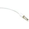 System-s audio y kabelis 20 cm stereo aux jack 3.5 mm male į 2 x female adapteris, baltas