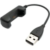 System-s usb 2.0 kabelis 10 cm įkrovimo kabelis, skirtas fitbit flex 2 išmaniajam laikrodžiui, juodas