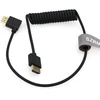Szrmcc 8k 2.1hdmi kabelis stačiu kampu hdmi pintas spiralinis kabelis didelės spartos hdmi kabelis, skirtas su cam e2 port keys bm5 atomos shinobi ninjav v monitoriui so-ny canon kamerai 50 cm