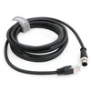 Szrmcc M12 A Code 8 kontaktų kištukinis į Rj45 ethernet cat6 gigabitinis ekranuotas vandeniui atsparus jutiklio pavaros kabelis, skirtas cognex in-sight 7000 dmr-300 kameros vaizdo jutikliams (juodas, 2 m)