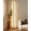 Lova Tacahe minimalistinis kampinis toršeras - 2700 K - 6500 K pritemdoma led naktinė lemputė - modernus toršeras su nuotoliniu valdymu svetainei miegamajam - 145 cm 12 W - juodas