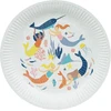 Talking Tables 8 vienkartinės popierinės lėkštės "mermaid", tvirtos, perdirbamos ir ekologiškos dekoracijos vaikų gimtadienio stalo reikmenims, skirtos šventėms po vandeniu arba kūdikio sutikimui