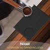 Tamperio kilimėlis silikoninis espresso tamperis su krašto apsauga - neslystantis tamperio kilimėlis, įskaitant vietą tamperio kilimėliui, apsaugo stalviršį, kavos kampelis, idealus portafilterio priedas, 21,2 x 15 cm