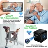 Tangmi maža kamera, 4k ir 160° plataus kampo mini Wifi kamera, įmontuota baterija mini Wifi kamera ir Ne-wifi režimas su naktiniu matymu ir judesio aptikimu