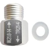 Taozhugong buitinis soda cilindro adapteris, co2 adapteris, naminio alaus statinės reguliatorius tr21-4 į w21.8 tvirtą cilindro adapterio keitiklio priedus, adapteris co2 buteliui akvariumui (a)