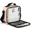 Tatay cool bag small, 3 l talpos, 4 plastikiniai maisto indai (2 x 0,5 l, 2 x 0,2 l) be bpa, persikų pūkelis, matmenys: 22,5 x 10 x 22 cm