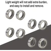 Tbest rc guoliai, 8 vienetai 10 x 15 x 4 mm metaliniai rutuliniai guoliai, skirti hpi wr8 b021 st/mt rc automobilių atsarginėms dalims (sidabriniai)