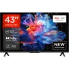 Tcl 43v6c 43 colių Direct Led televizorius, 4k Hdr televizorius, Smart Tv su Google Tv (dolby Audio, Motion Clarity, suderinamas su Google Assistant & Alexa)