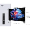 Tcl 43v6c 43 colių Direct Led televizorius, 4k Hdr televizorius, Smart Tv su Google Tv (dolby Audio, Motion Clarity, suderinamas su Google Assistant & Alexa)