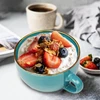 Teaque didelis kavos puodelis sriubos puodeliai su rankena 700 ml kavos puodelis xxl su rankena cappuccino puodeliai dribsnių dubenys salotų dubuo ramen kavos arbatos keramikinis puodelis didelis gimtadienio kalėdinė dovana