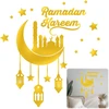 Techeel ramadano sienos lipdukas, ramadano lipdukas sienų dekoravimui, lipdukas sienų dekoravimui ramadano eid mubarak mėnulio žvaigždžių lipdukas lipnus sienos lipdukas namų vakarėlio sienų dekoravimui (b)