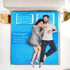 Technogel® Deluxe ortopedinė kaklo atramos pagalvė - patentuota, netoksiška ir sertifikuota - Hws gelinė pagalvė nugaros ir šoninio miego mėgėjams, įskaitant pagalvės užvalkalą 66 x 40 x 11 cm