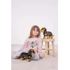 Teddy Hermann Hermann Teddy Collection 919230 28 cm šiurkščiaplaukis taksas, stovintis pliušinis žaislas