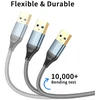 Teeaam Usb 3.0 kabelis 0.3 m itin spartus kabelis A Male į A Male Usb jungties kabelis, suderinamas su spausdintuvais, modemais, standžiaisiais diskais, kameromis ir kt. Pilkas