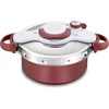 Tefal Clipso Minut Duo slėginė viryklė 5 l aliumininė slėginė viryklė su 5 saugos sistemomis ir lengvu valdymu viena ranka, lėta ugnis, puodo režimas, garų funkcija, slėginė viryklė