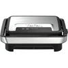 Tefal Inicio Compact 2-in-1 kontaktinis ir panini grilis, 1000 W, kompaktiškas dizainas, nerūdijančio plieno korpusas, sulčių padėklas, nelimpančios grotelės, nerūdijantis plienas/juoda, Gc270d10