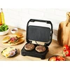 Tefal Inicio Compact 2-in-1 kontaktinis ir panini grilis, 1000 W, kompaktiškas dizainas, nerūdijančio plieno korpusas, sulčių padėklas, nelimpančios grotelės, nerūdijantis plienas/juoda, Gc270d10
