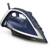 Tefal Ultragliss Plus Fv6846 garinis lygintuvas su apsauga nuo kalkių, 2800 W, nuimamas kalkių kolektorius, 50 g/min garų srautas, 260 g/min garų pliūpsnis, automatinis išsijungimas, pagaminta Prancūzijoje, mėlyna/balta