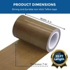 Tefloninė audinio juosta, 10 cm x 9 m ptfe juosta vakuuminiam sandarinimo aparatui, rankinio impulso sandarinimo izoliacinė ptfe dengta stiklo audinio juosta, suderinama su foodsaver, seal a meal, weston, cabella