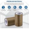 Tefloninė audinio juosta, 10 cm x 9 m ptfe juosta vakuuminiam sandarinimo aparatui, rankinio impulso sandarinimo izoliacinė ptfe dengta stiklo audinio juosta, suderinama su foodsaver, seal a meal, weston, cabella