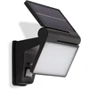 Telefunken - led saulės šviestuvas, lauko prožektorius su judesio davikliu, su nuolatinės šviesos funkcija, maitinamas baterijomis, ip44, juodas, 229 x 152 x 126 mm (i x p x a)