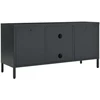 TV staliukas Televizoriaus spintelė, antracito, 105x35x52cm, plienas/stiklas