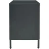 TV staliukas Televizoriaus spintelė, antracito, 105x35x52cm, plienas/stiklas