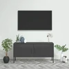 TV staliukas Televizoriaus spintelė, antracito spalvos, 105x35x50cm, plienas