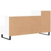 TV staliukas Televizoriaus spintelė, balta, 100x35x55cm, mediena, blizgi