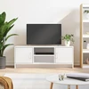 TV staliukas Televizoriaus spintelė, balta, 102x30x37,5cm, apdirbta mediena