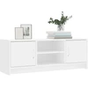 TV staliukas Televizoriaus spintelė, balta, 102x30x37,5cm, apdirbta mediena