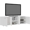 TV staliukas Televizoriaus spintelė, balta, 120x34x37cm, apdirbta mediena