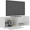 TV staliukas Televizoriaus spintelė, balta, 120x34x37cm, apdirbta mediena