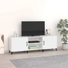 TV staliukas Televizoriaus spintelė, balta, 150x30x50cm, apdirbta mediena
