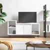 TV staliukas Televizoriaus spintelė, baltos spalvos, 100x35x55cm, mediena