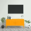 TV staliukas Televizoriaus spintelė, garstyčių geltona, 105x35x50cm, plienas