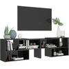 TV staliukas Televizoriaus spintelė, pilka, 149x30x52cm, apdirbta mediena